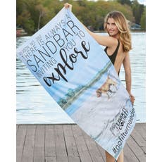 Full-Color Deluxe Beach Towel - 35" x 60"