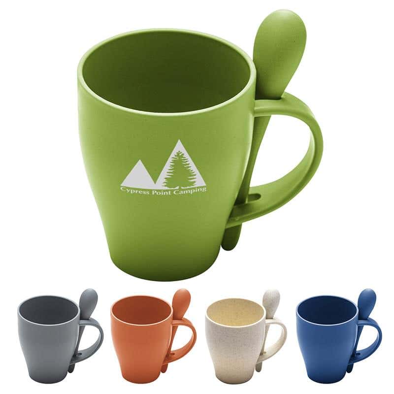 12 oz. Eco-Friendly Mug with Matching Spoon