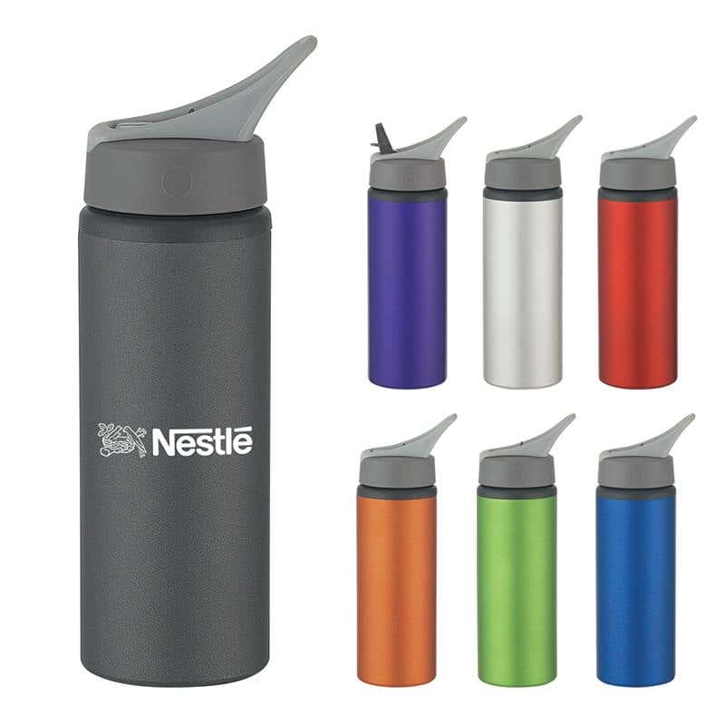 25 oz. Aluminum Bottle with Spill-Resistant Sip Top Lid