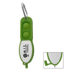 Pop Fidget Pen with Carabiner