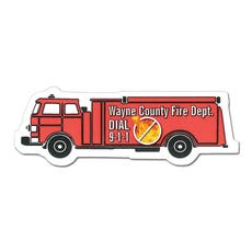 4" Full-Color Fire Truck Magnet