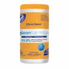 75 Count Cleanitize™ Hospital Grade Sterilizing Wipes Canister