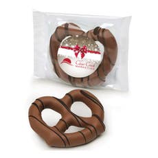 .08 oz. Jumbo Milk Chocolated Dipped Pretzel