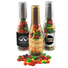 Runts in Decorative Champagne Bottle