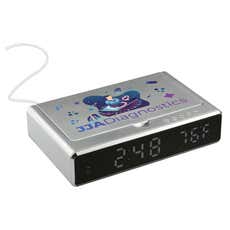 Wireless Charging Desk Clock UV Sanitizer