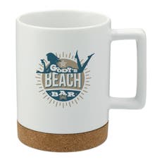 Ceramic Mug with Cork Base - 15 oz.