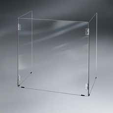 22" 3-Panel Acrylic School Safety Shield