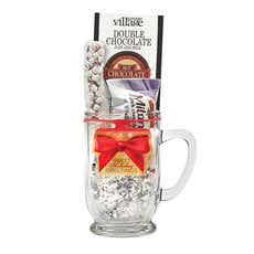 16 oz. Hot Cocoa Gift Set with C-Handle Glass Mug