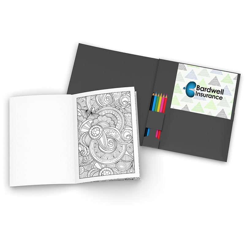 Coloring Book Kit with Pencils