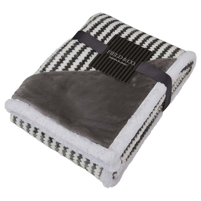 Field & Co.&reg; Chevron Striped Sherpa Blanket - 50" x 60"