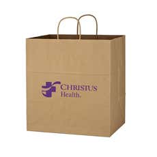 Brown Kraft Paper Bag with Handles - 14" x 15"