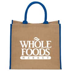 Jute Grocery Tote Bag - 14" x 15 3/4" x 7 3/4"