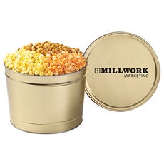 2 Gallon 3 Way Popcorn Tin