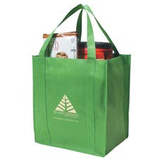 Recyclable Non-Woven Grocery Tote - 13" x 15" x 10