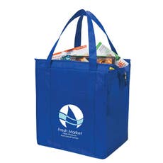 Non-Woven Hot/Cold Insulated Tote Bag - 13" x 15" x 9"