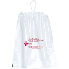 Cotton Drawstring Plastic Bag - 9 1/2" x 12"