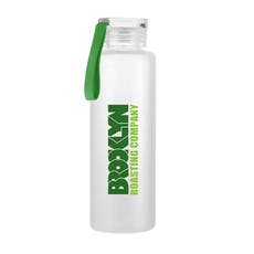 16 oz. Glass Bottle with Silicone Strap