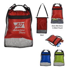 Waterproof and Mesh Polyester Dry Bag - 11 3/4" x 18 5/8"