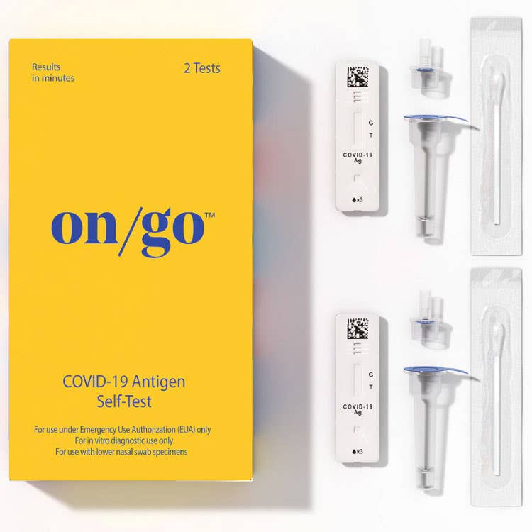 Intrivo on/go COVID-19 Antigen Rapid Self Test - 2 Tests per Box (priced per test)