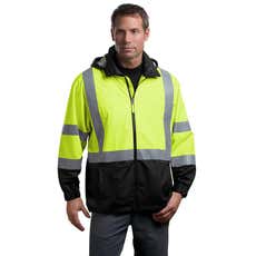 CornerStone&reg; ANSI 107 Class 3 Safety Windbreaker Jacket - Unisex