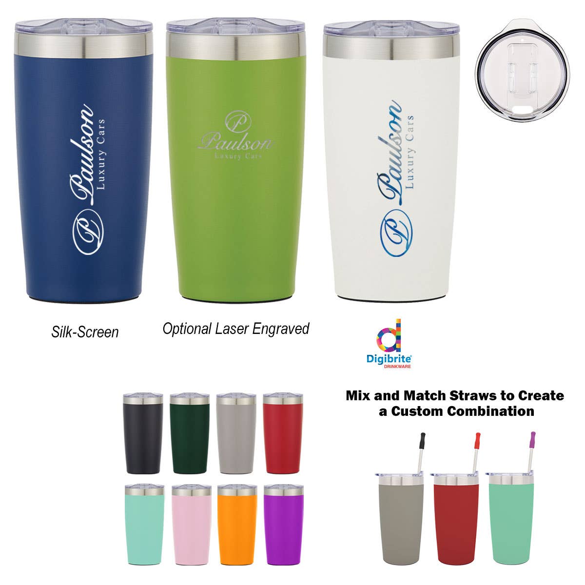 20 oz. Two-Tone Vacuum Insulated SS Tumbler