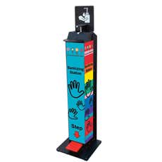 Indoor/Outdoor Hands-Free Sanitizing Station