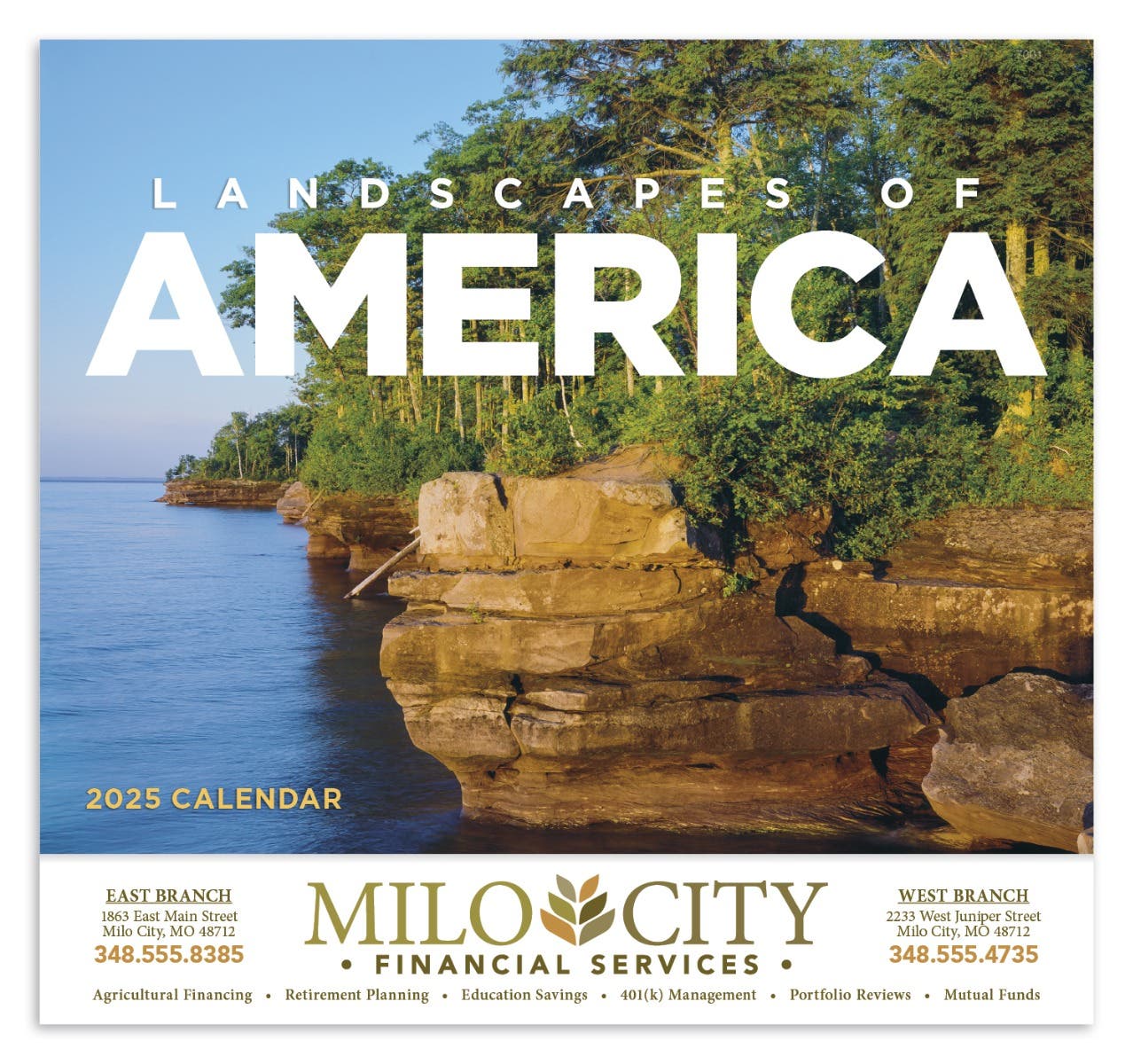 Imprint 1- Landscapes of America Calendar - Stapled