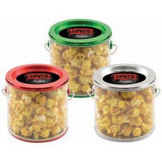 Caramel Popcorn in Tin Pail 3-7/8" x 4"