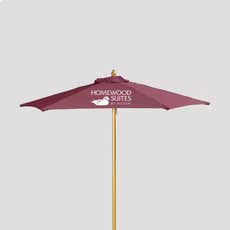 7' Wood Market Umbrella