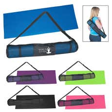 PVC Yoga Mat with Nylon Mesh Carry Bag - 68" x 24"