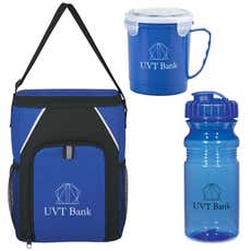 Lunch Cooler with Food Container & Water Bottle