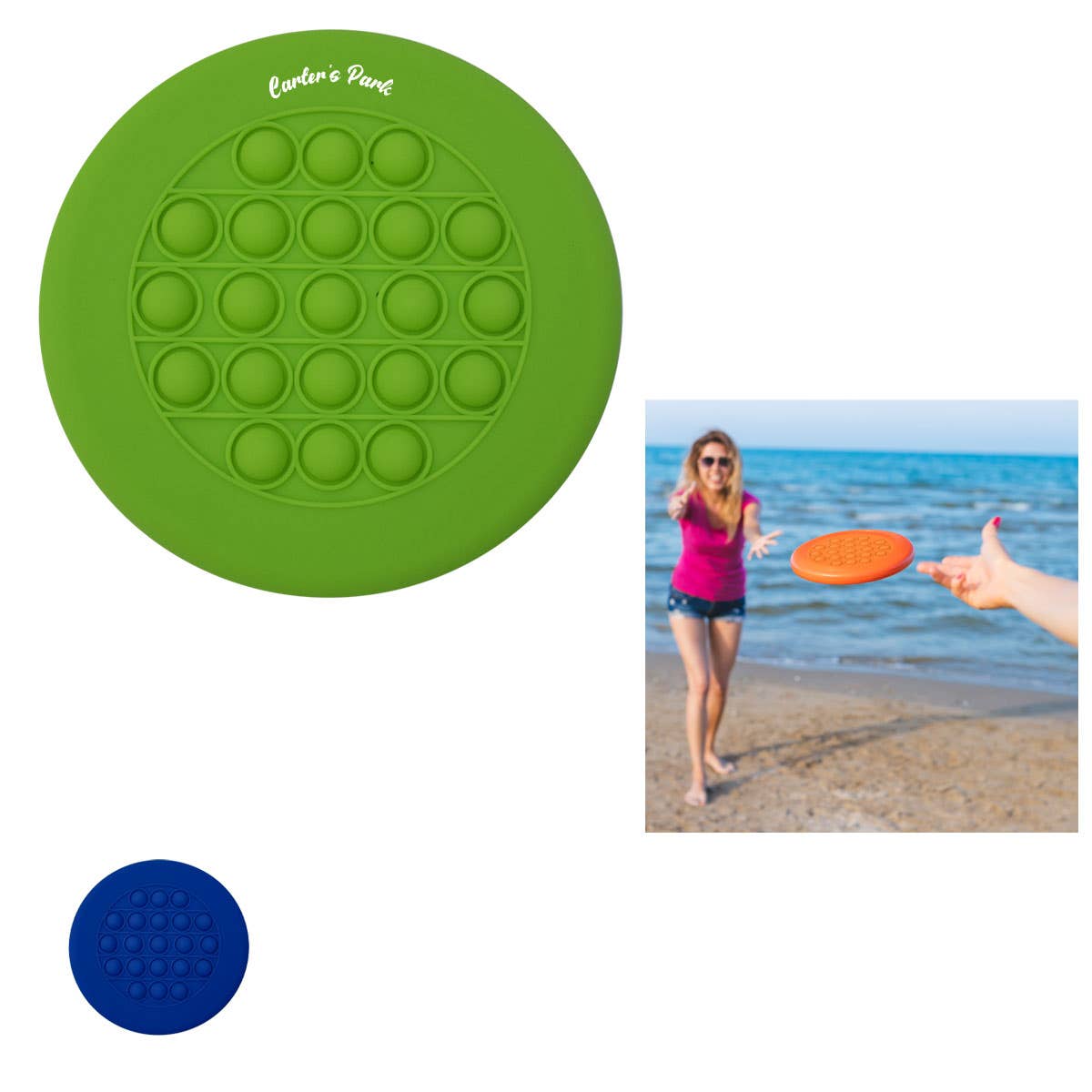 Push Pop Fidget Stress Reliever Flying Disk