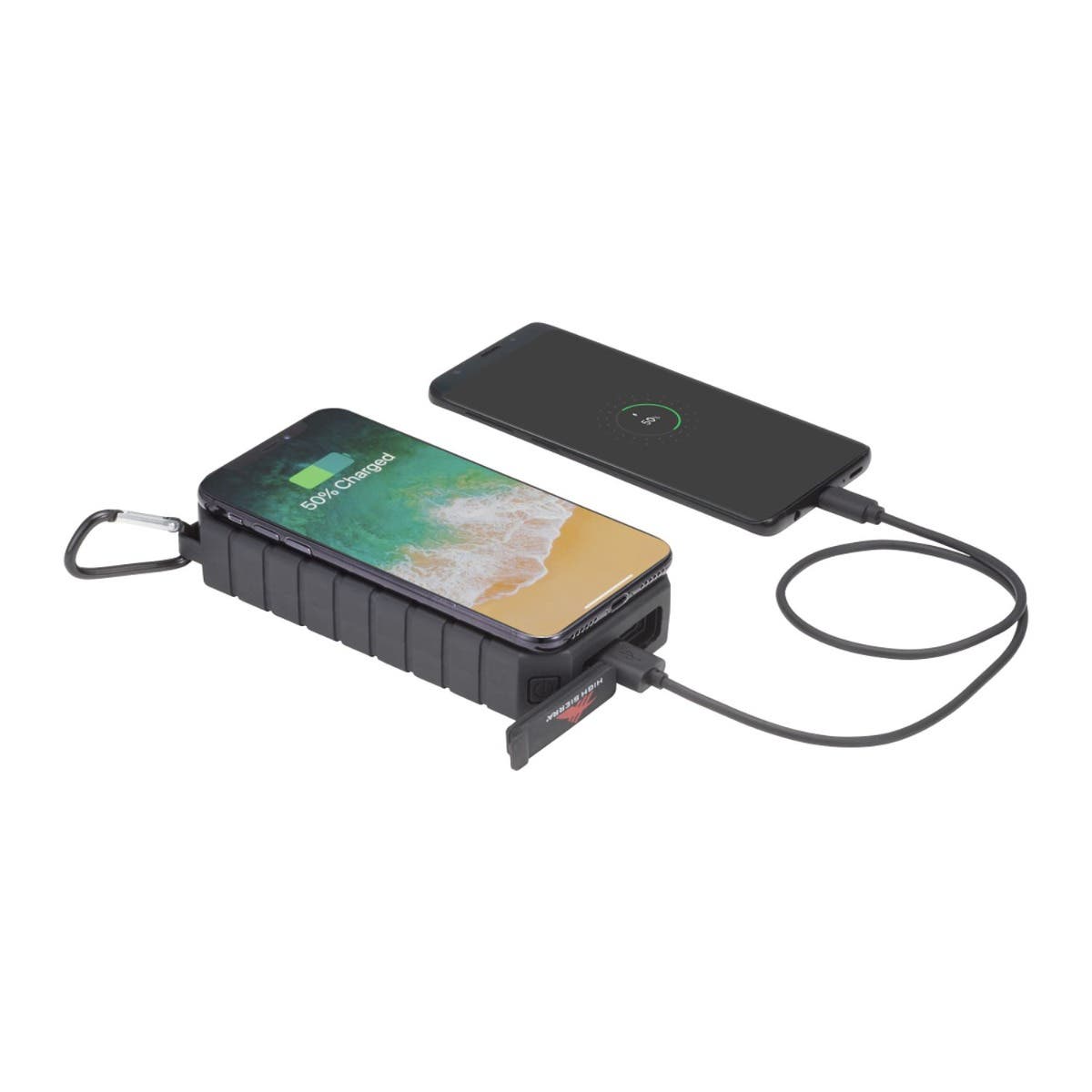 High Sierra® IPX 5 Solar Fast Wireless Power Bank