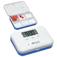 6 Compartment Pill Box with Alarm Clock