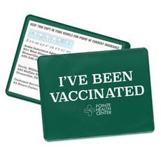 4-1/2" x 5-13/16" Vinyl Vaccination Card Holder