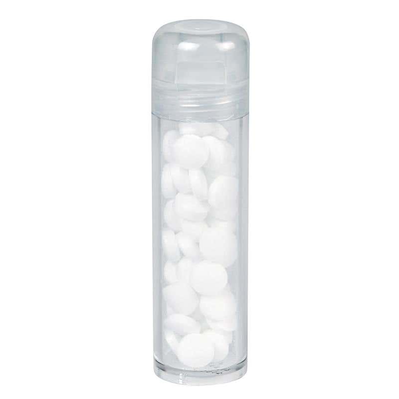 Sugar Free Mints in Cylinder Flip Top Case