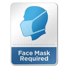 6" x 8"  Face Mask Wall Sign