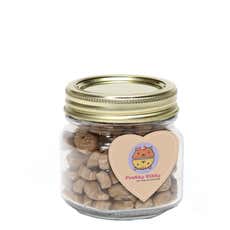 5 oz. Cat Treats in Jar with Heart Shaped Magnet