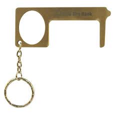 Brass No Contact Tool with Keychain