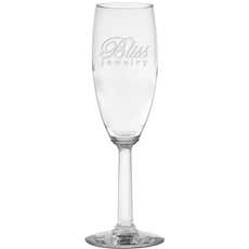 6 oz. Etched Flute Glass