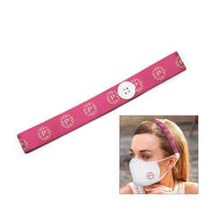 1" Elastic Headband with Mask Loop Buttons