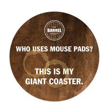 Round Hard Surface Mouse Pad - 7 1/2" Dia.