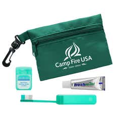 Travel Toothbrush Kit in Polyester Case