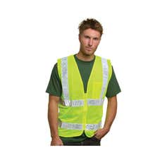 Bayside&reg; Lime Mesh Safety Vest - Unisex