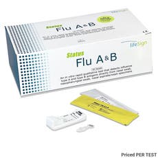 LifeSign Status Flu A&B Test – 25 Tests per Box (priced per test)