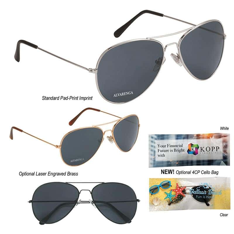 Metal Aviator Sunglasses