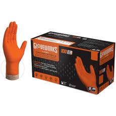 Gloveworks® HD Orange Nitrile PF Ind Gloves (Per Box Price)