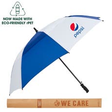 rPET Vented Umbrella with Rubber Grip - 60” Arc