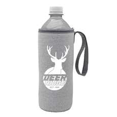 Fabric-Foam Water Bottle Insulator with Carry Strap