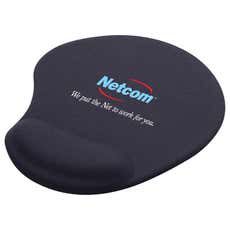 Jersey Computer Mouse Pad with Gel Wrist Rest - 7 1/2" x 9"